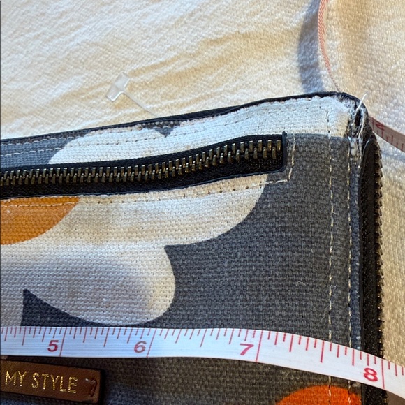 Farmhouse Is My House Canvas Wallet with Zipper - Picture 7 of 8